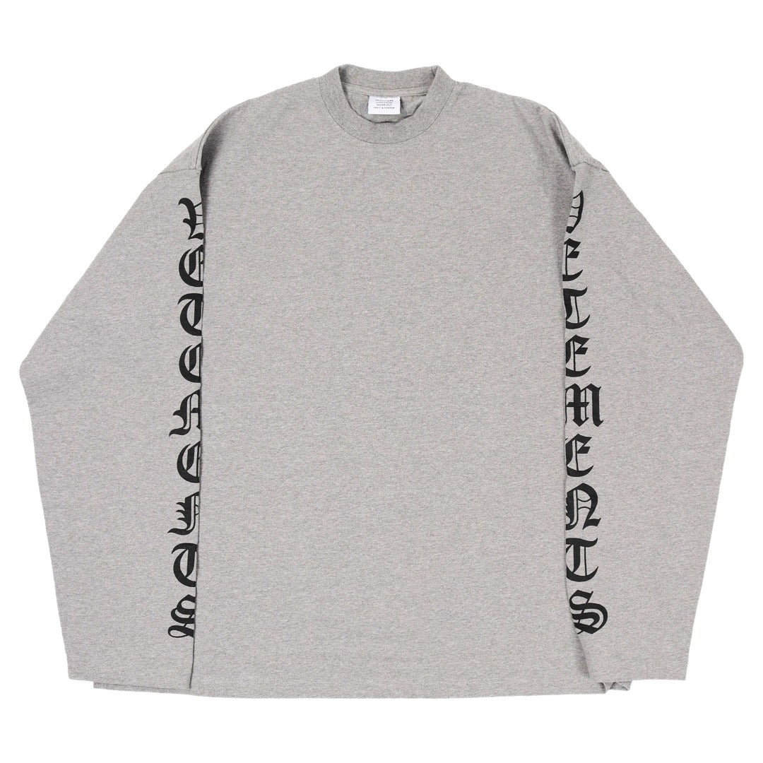 Vetements Grey Goth Longsleeve